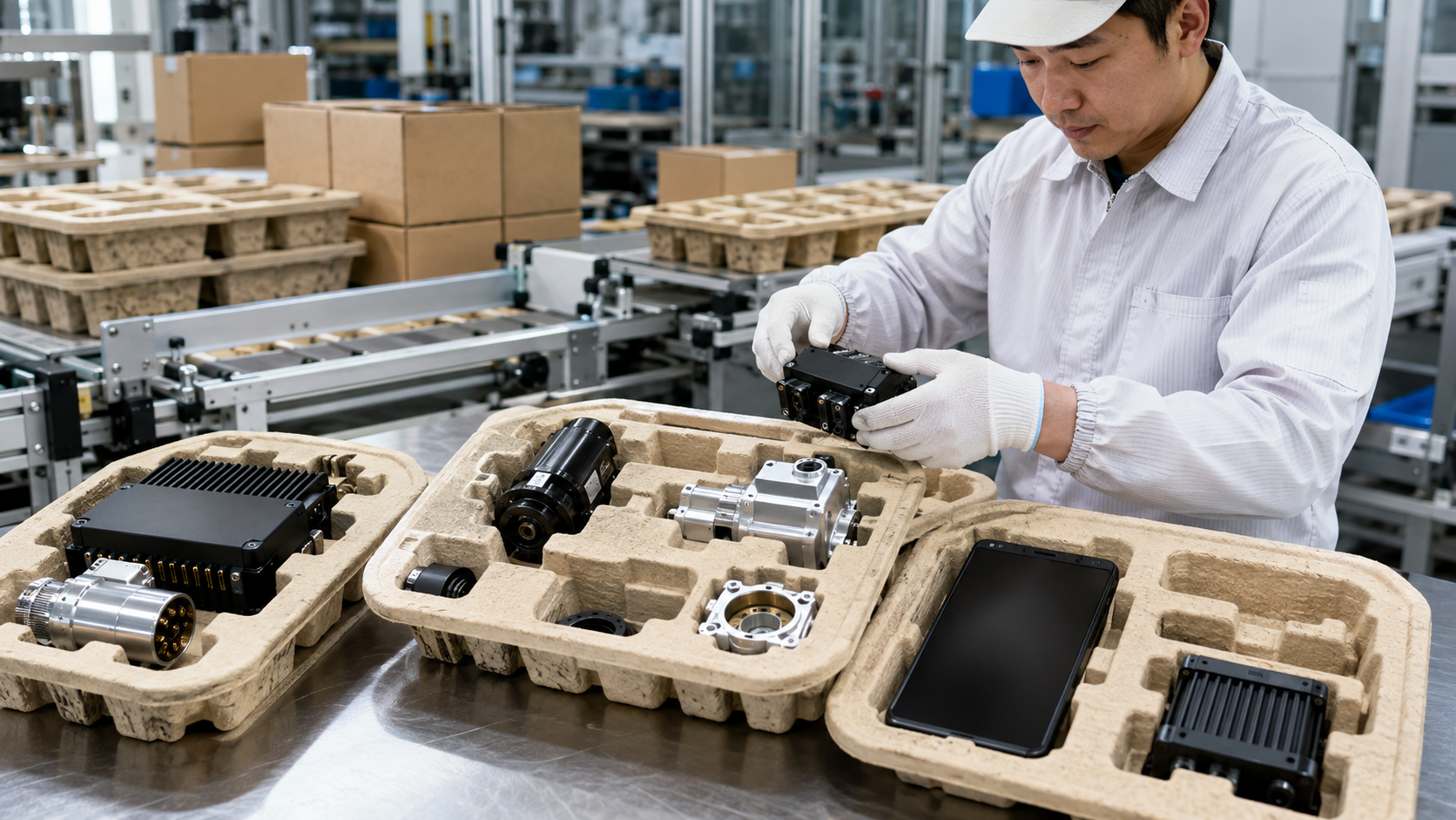 Molded Pulp Packaging for Electronics and Industrial Products